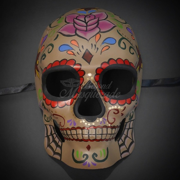 Day of the Dead Masquerade Mask Dia de los muertos - Picture 1 of 1
